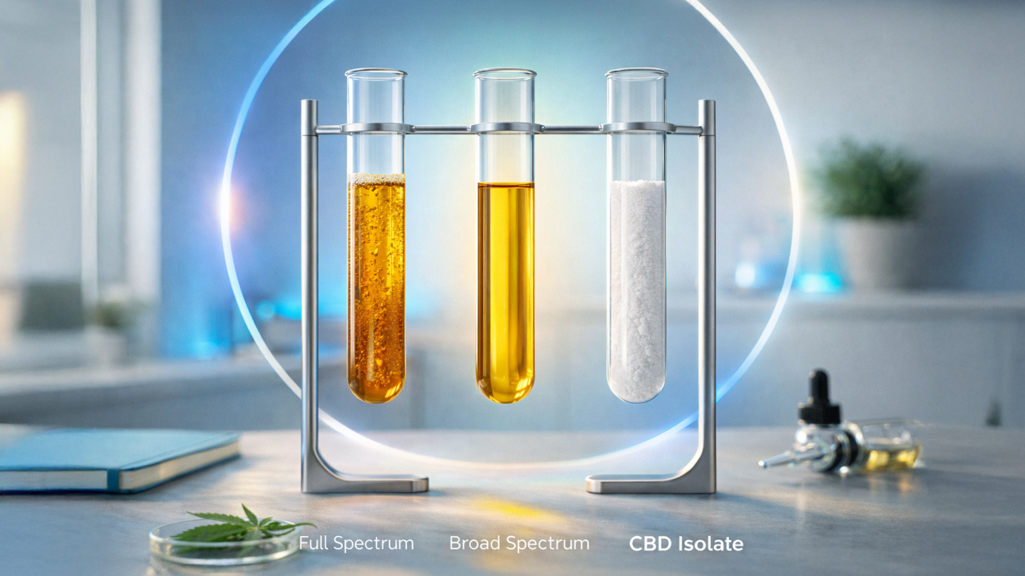Full Spectrum vs Broad Spectrum vs Isolate CBD: What’s the Difference?