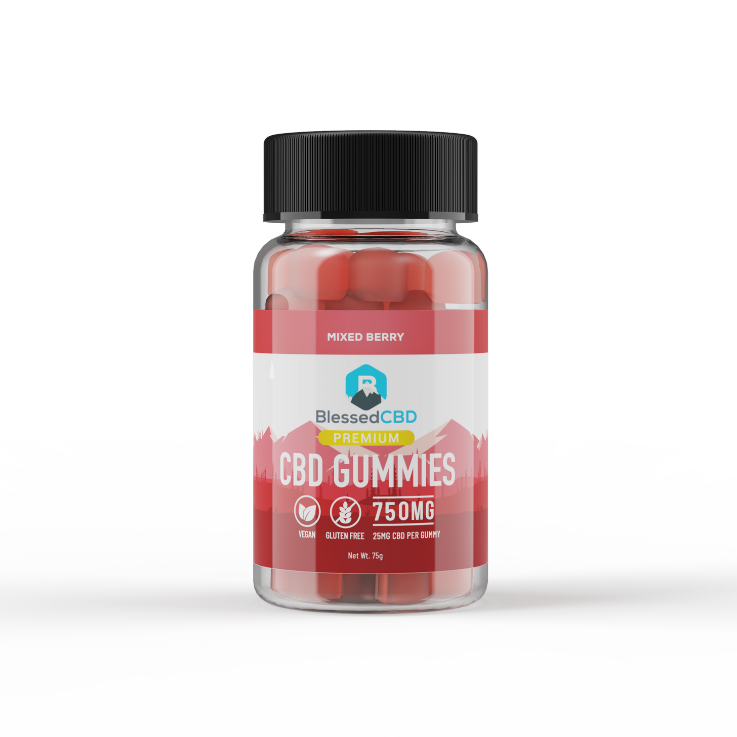 750mg CBD Gummies - New Red