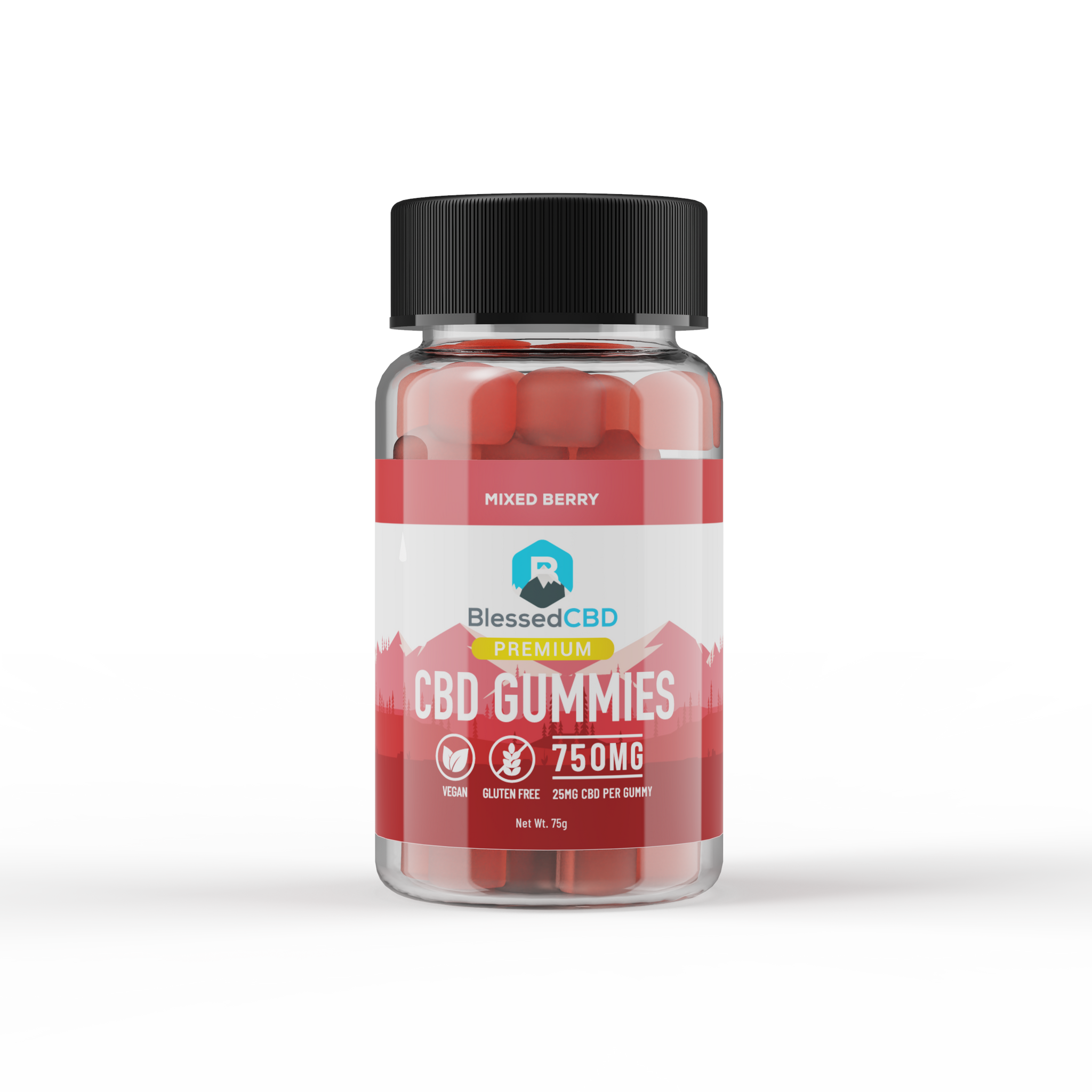 750mg CBD Gummies - New Red