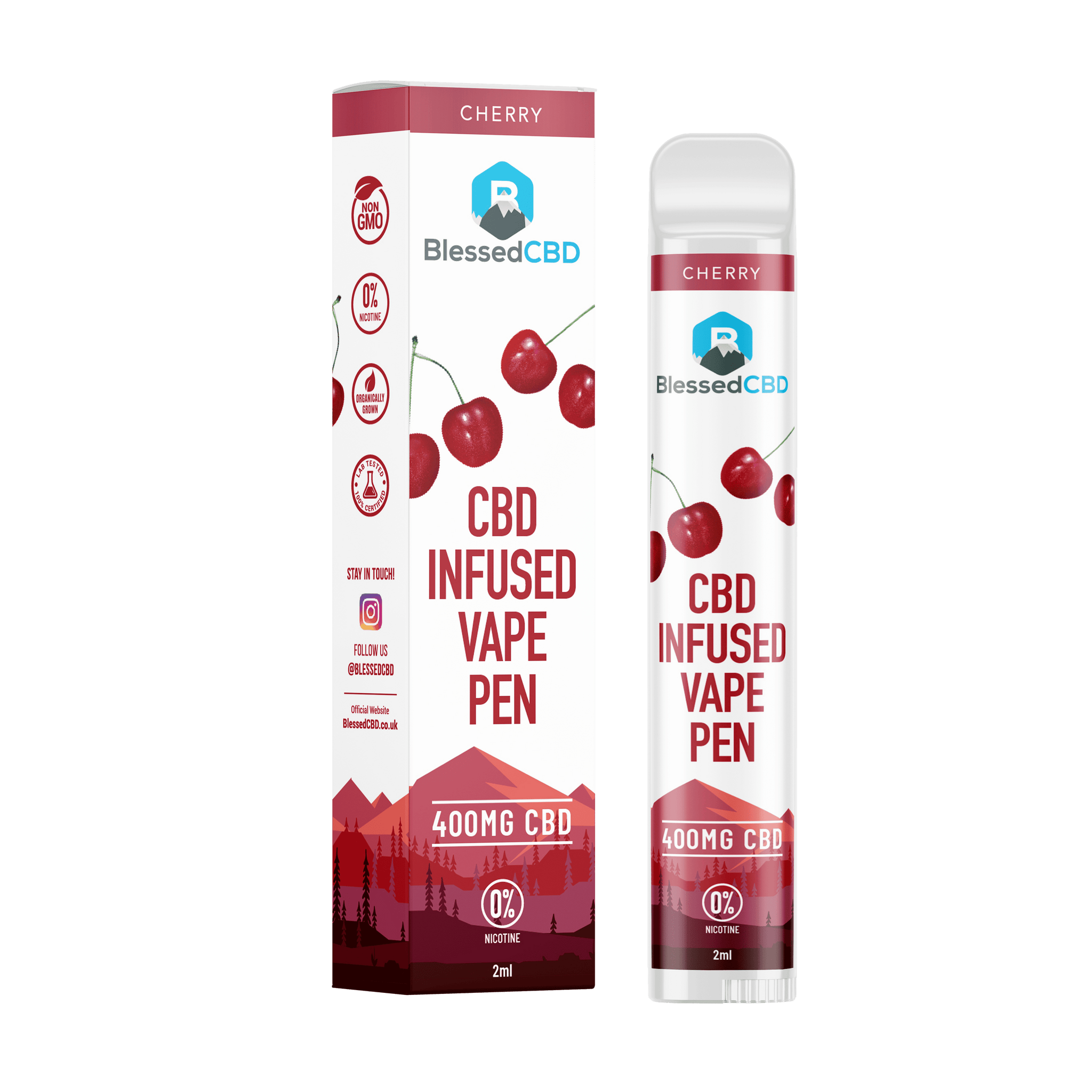 400mg CBD Vape Pen (Cherry) 400mg CBD Vape Pen (Cherry)